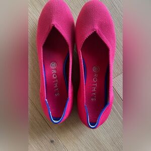 Rothy's Pink Knit Flats